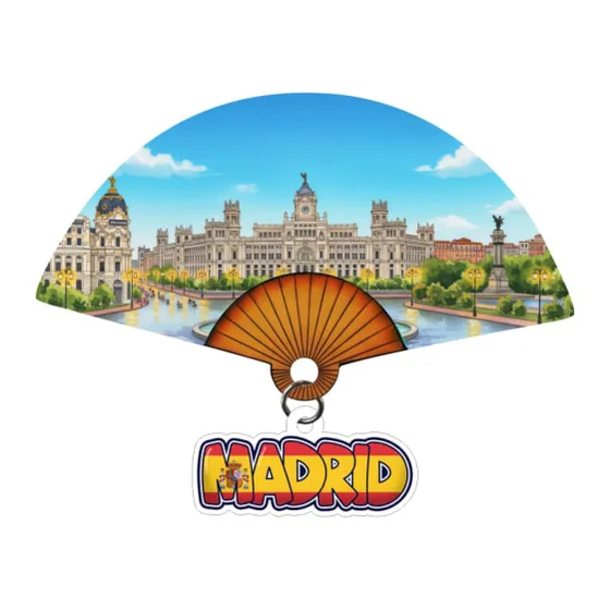 Madrid — Unfolding Scroll Fans