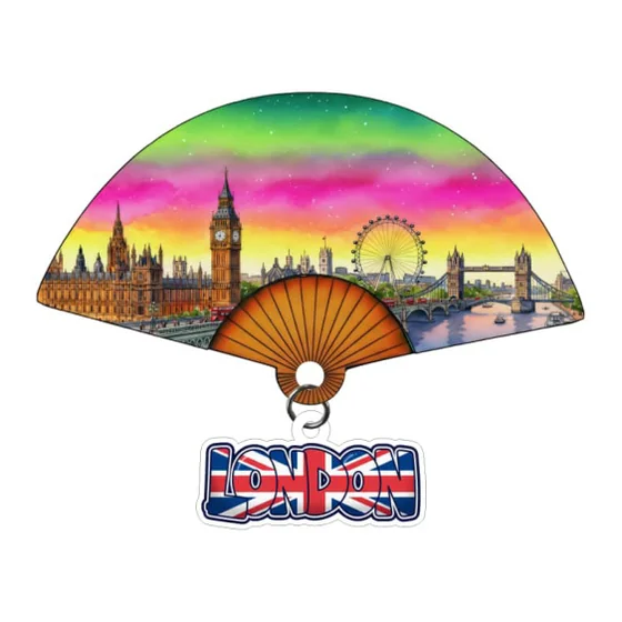 Unfolding Scroll Fans souvenir