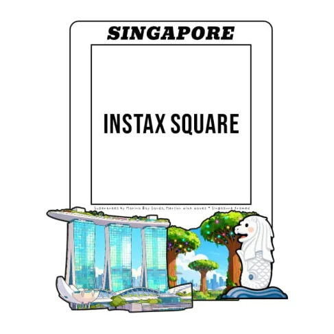 Singapore photo frame with pearlescent finish